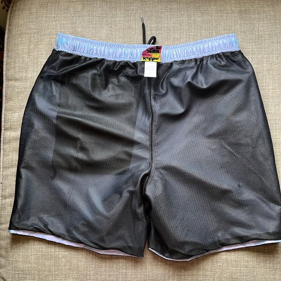 Killer Acid Psychedelic Swim Trunks Shorts Fully Lined Logo Purple - Picture 8 of 8